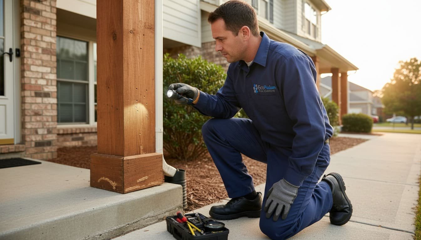 Exterminator inspects Termite in Montclair